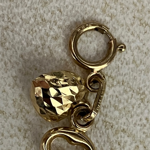 14K Gold MILOR ITALY Diamond Key & Heart combo charm - Picture 11 of 16